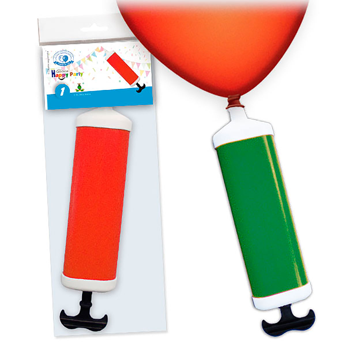 Mini inflador plano manual para globos
