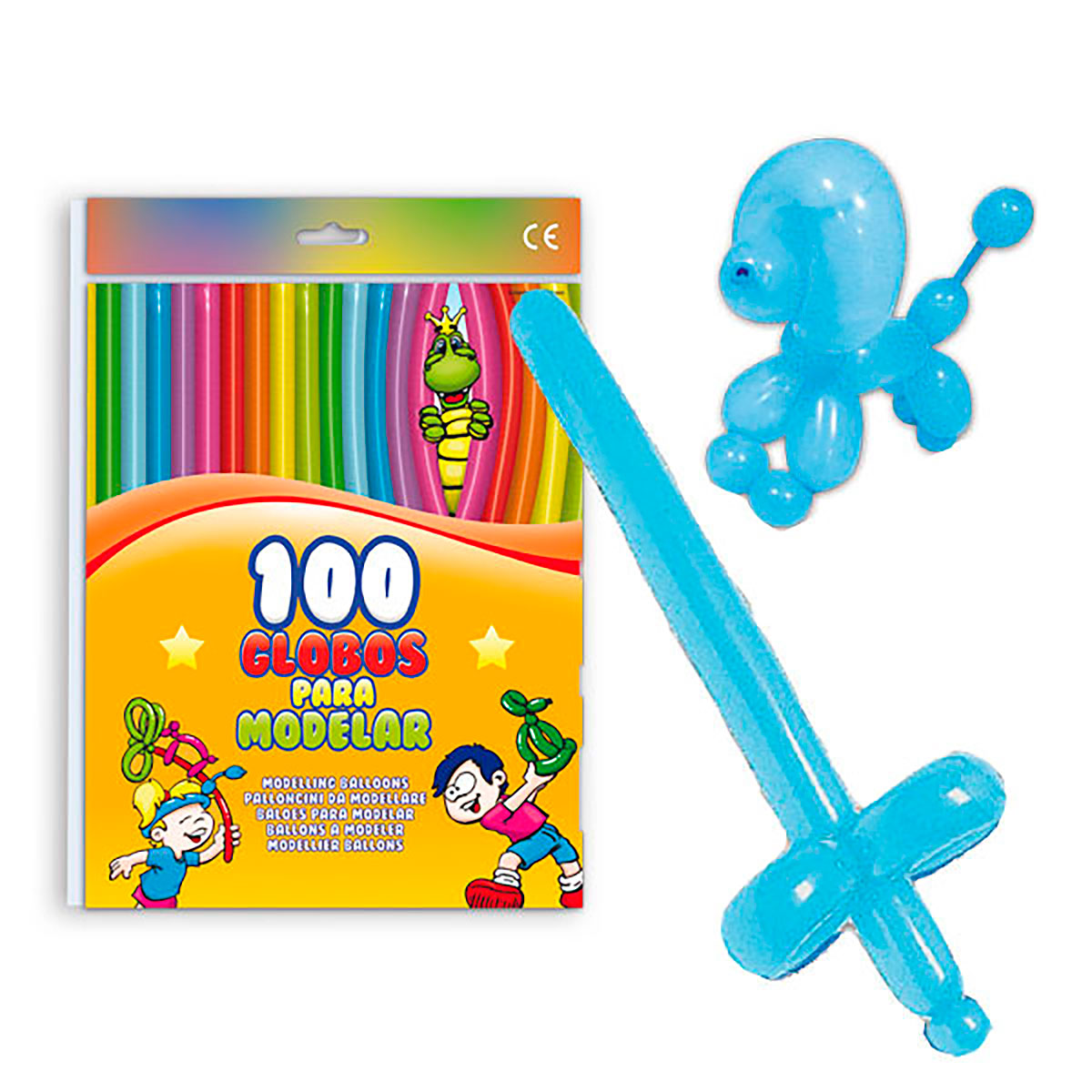Globos para modelar 34 Celeste - Bolsa de 100