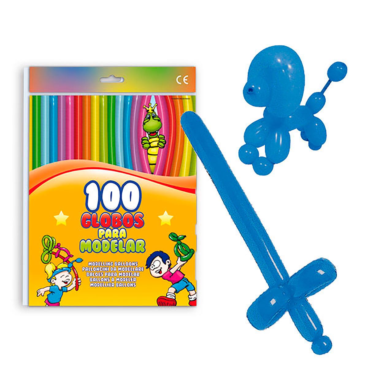 Globos para modelar azul – Bolsa de 100