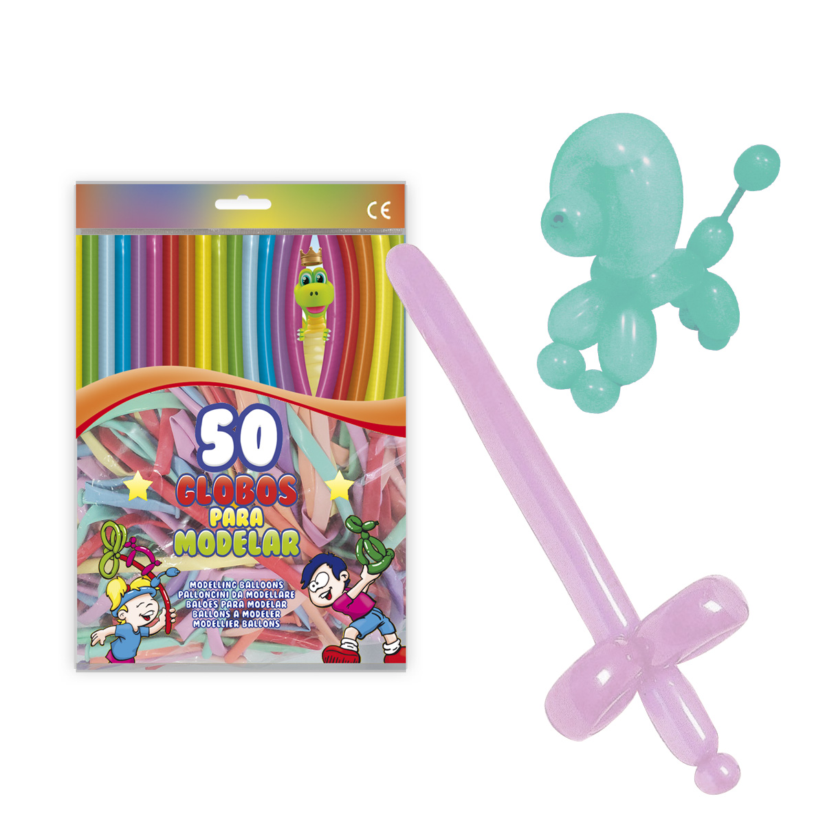 Globos de modelar 34 Baby, colores surtidos (bolsa 50)