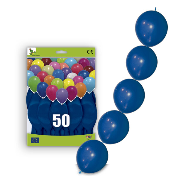 Globos guirnalda azul oscuro 36 cm · Bolsa 50 unidades