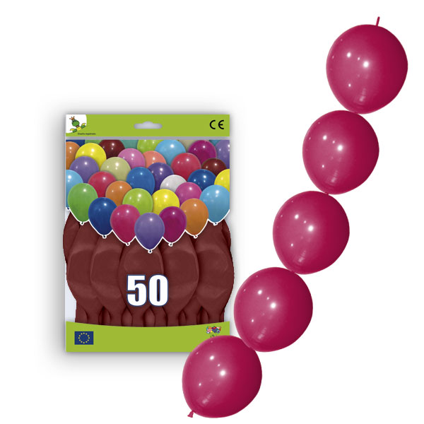 Globos Guirnalda 36 Burdeos, Bolsa 50 uds.