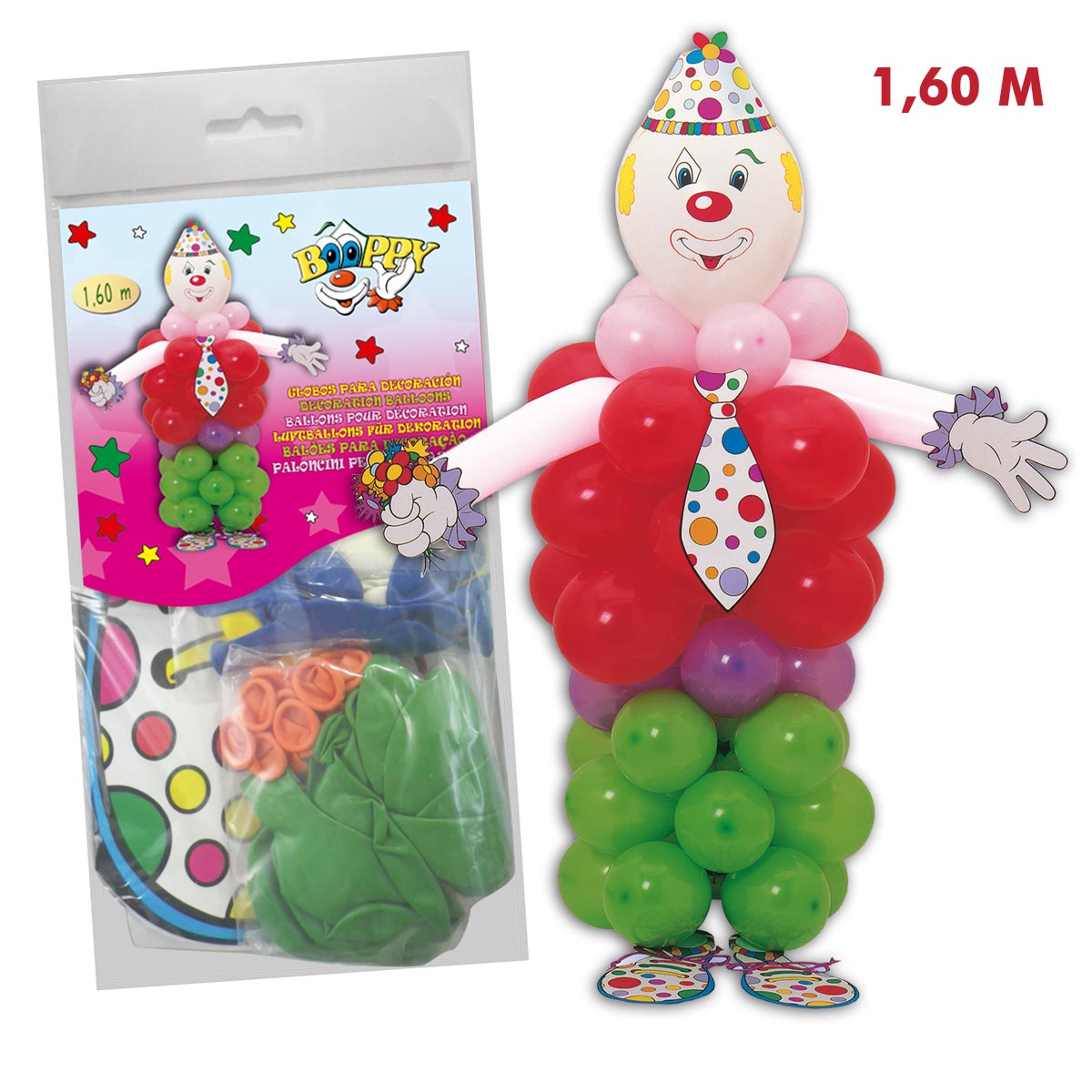 Kit decoración Payaso Booppy 1,60 m