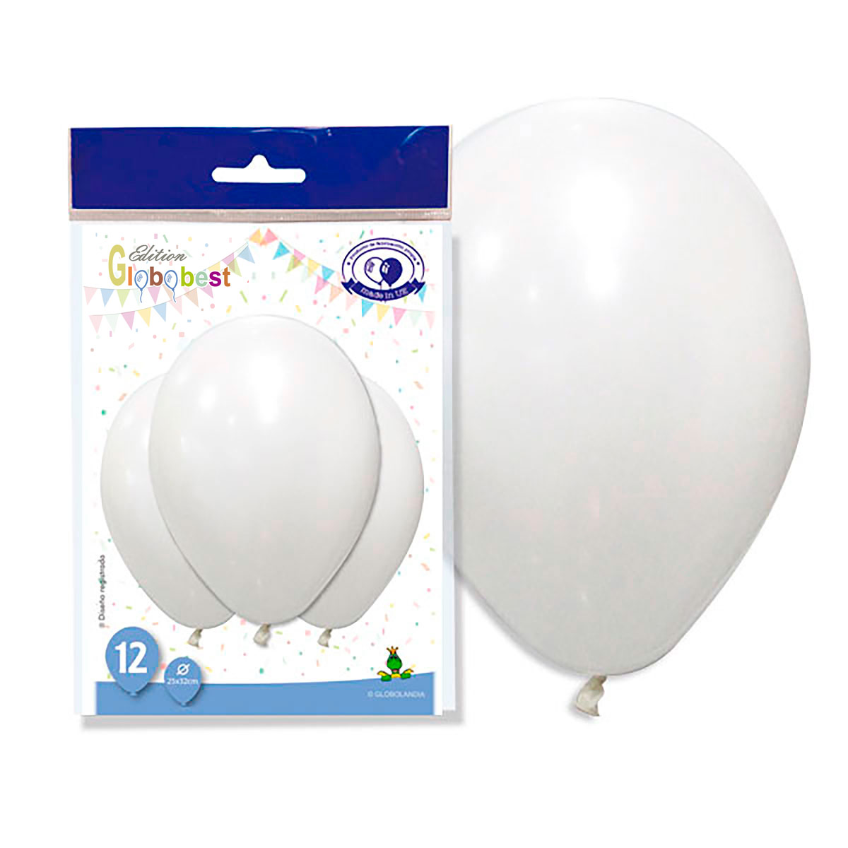 Globos de látex 11" surtido Mix pastel, cristal y metalizado - bolsa de 12
