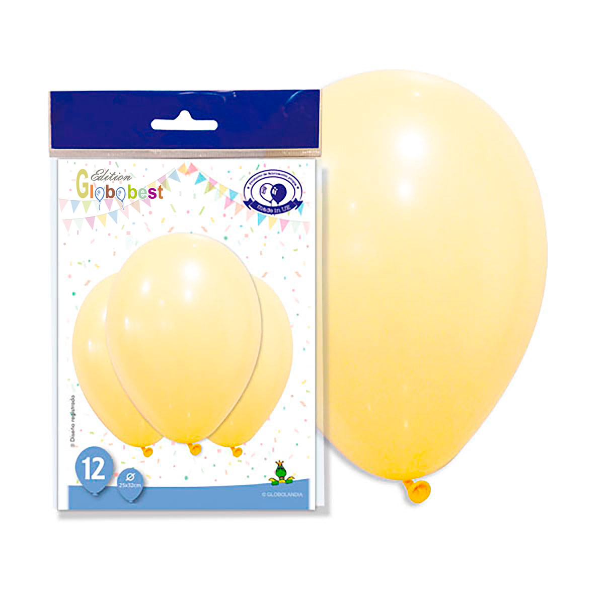 Globos de látex 11'' mostaza pastel – bolsa de 12