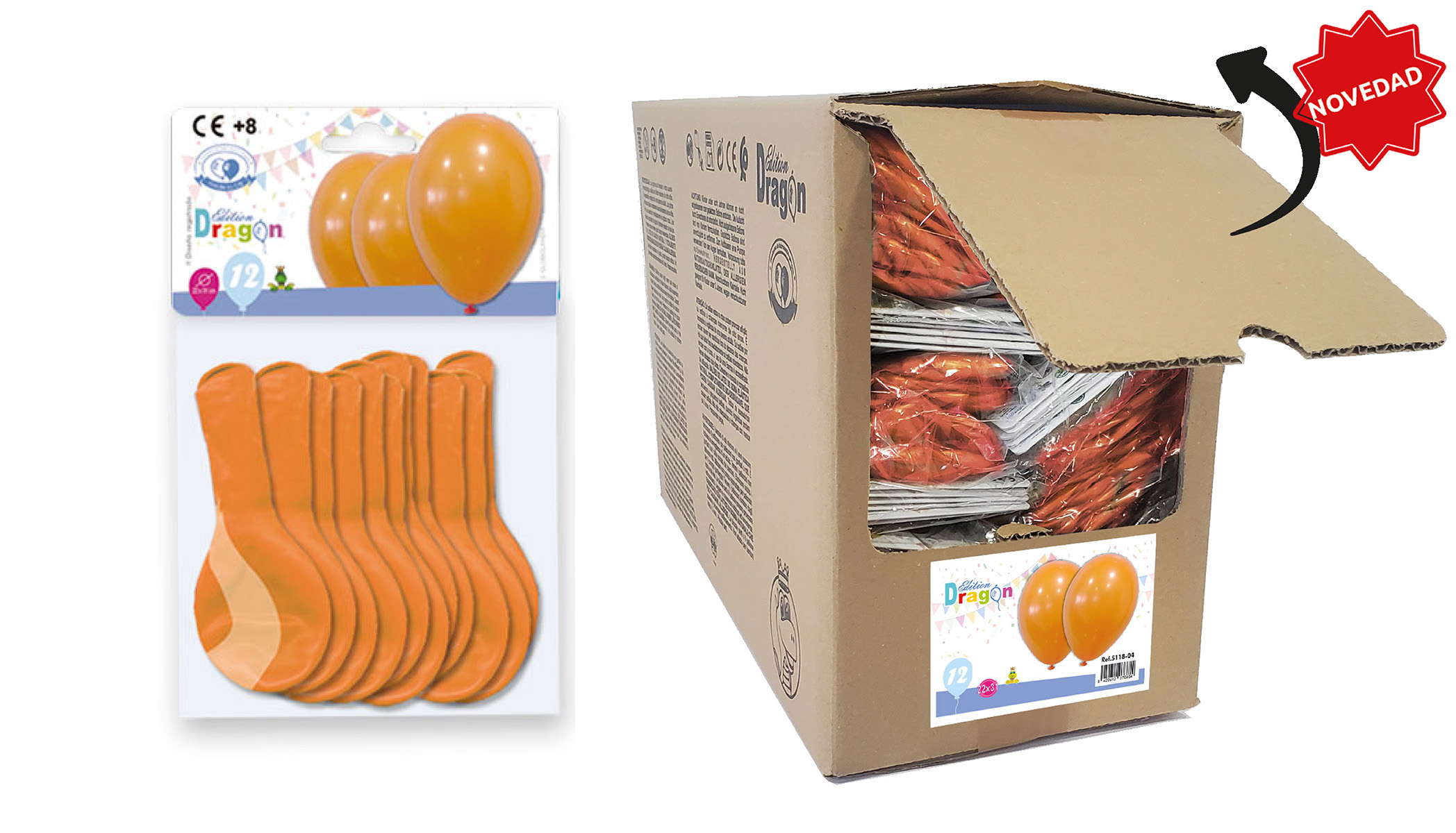 Globos látex pastel 10" lisos, bolsa de 12