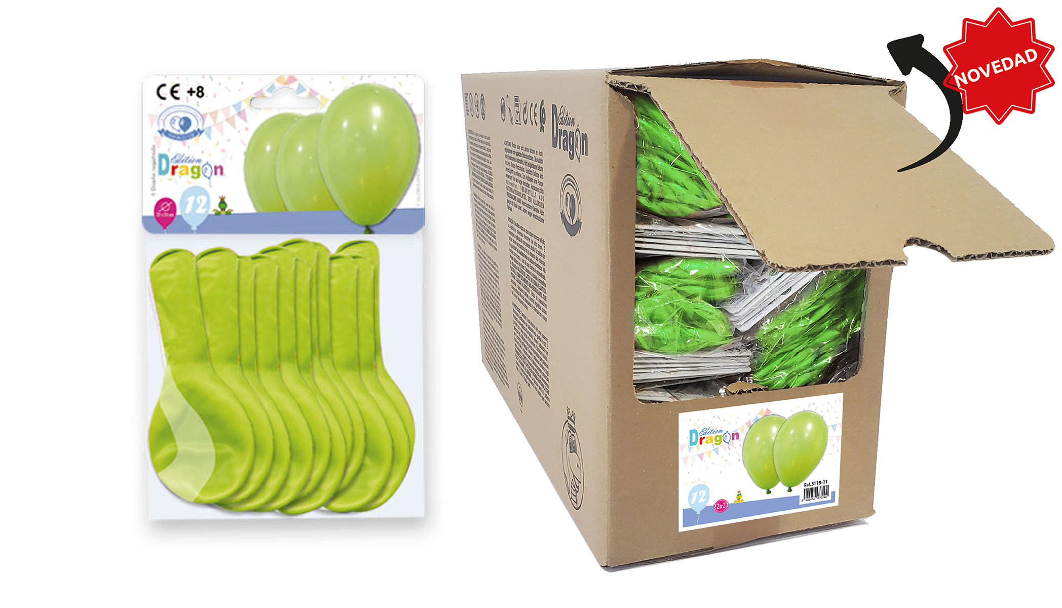 Globos de látex pastel 10" en bolsa de 12 – presentación para almacén