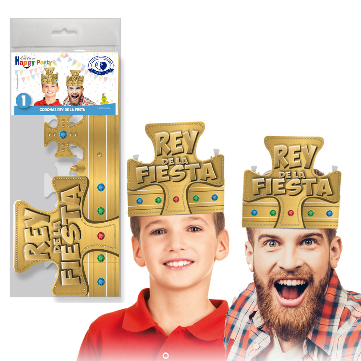 Corona Rey de la Fiesta Oro