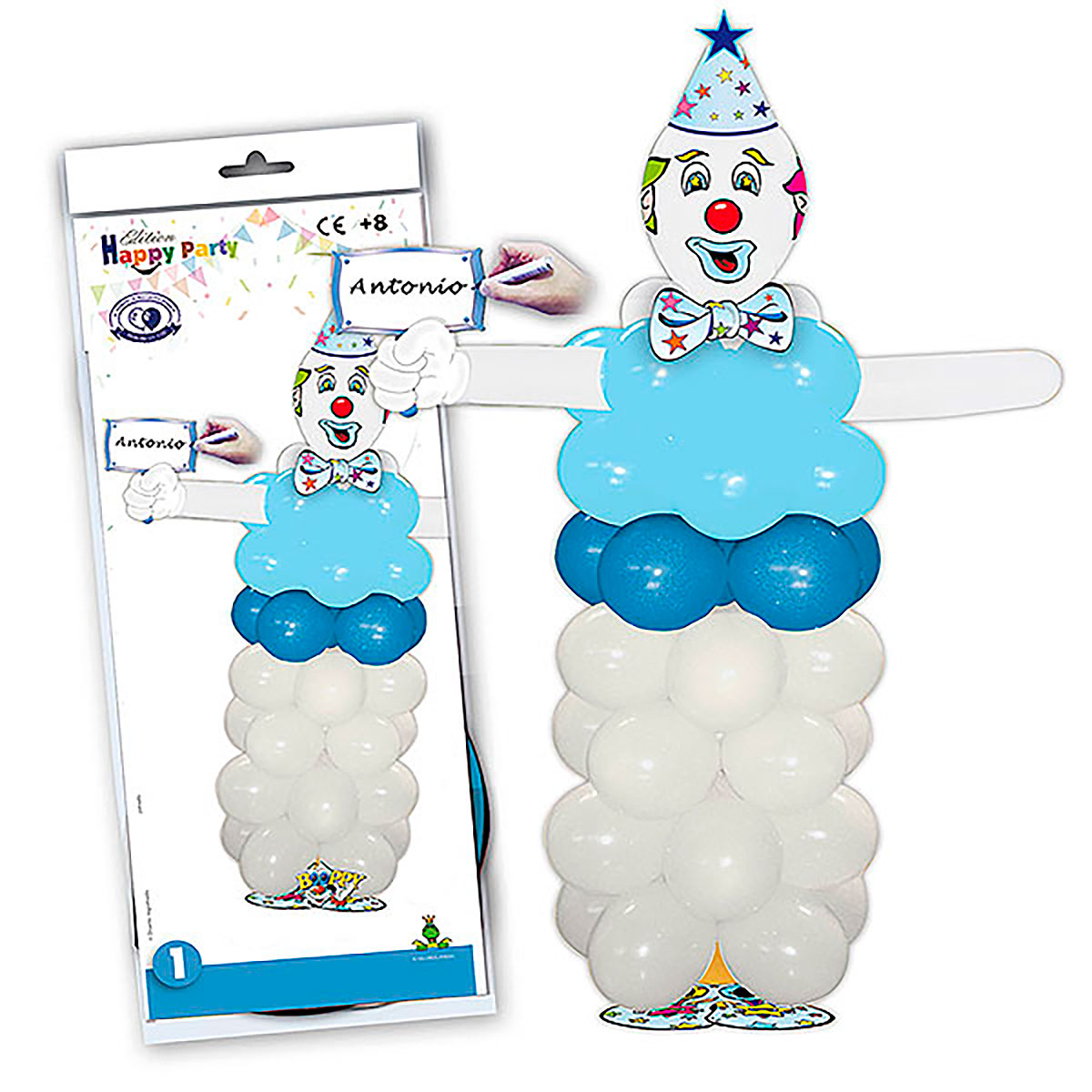 Kit decoración Payaso Magic Clown azul