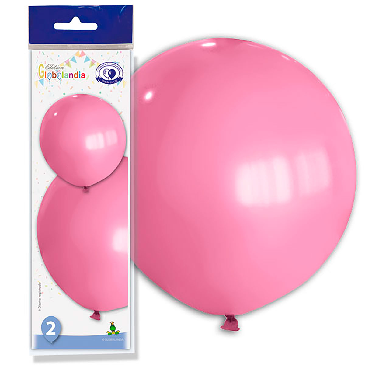 Globo Gigante Rosa 180 GP Liso - Bolsa de 2