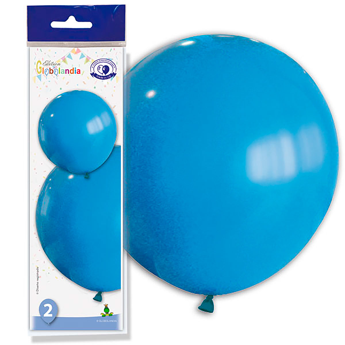 Globo Gigante Azul 180 Liso Látex – Bolsa de 2