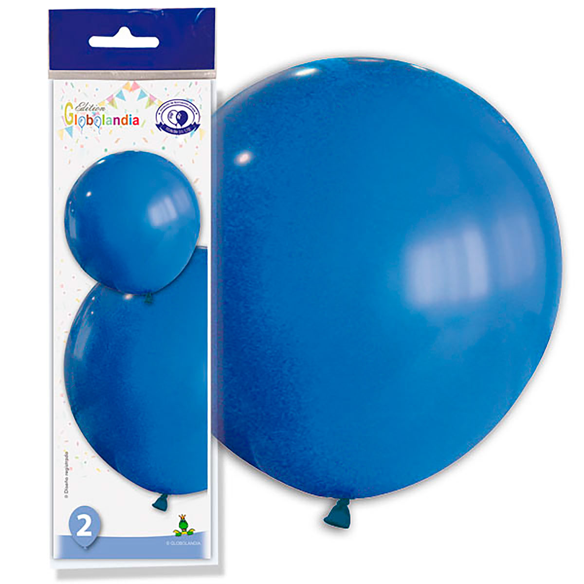 Globo gigante liso azul marino tamaño 180 (bolsa de 2)