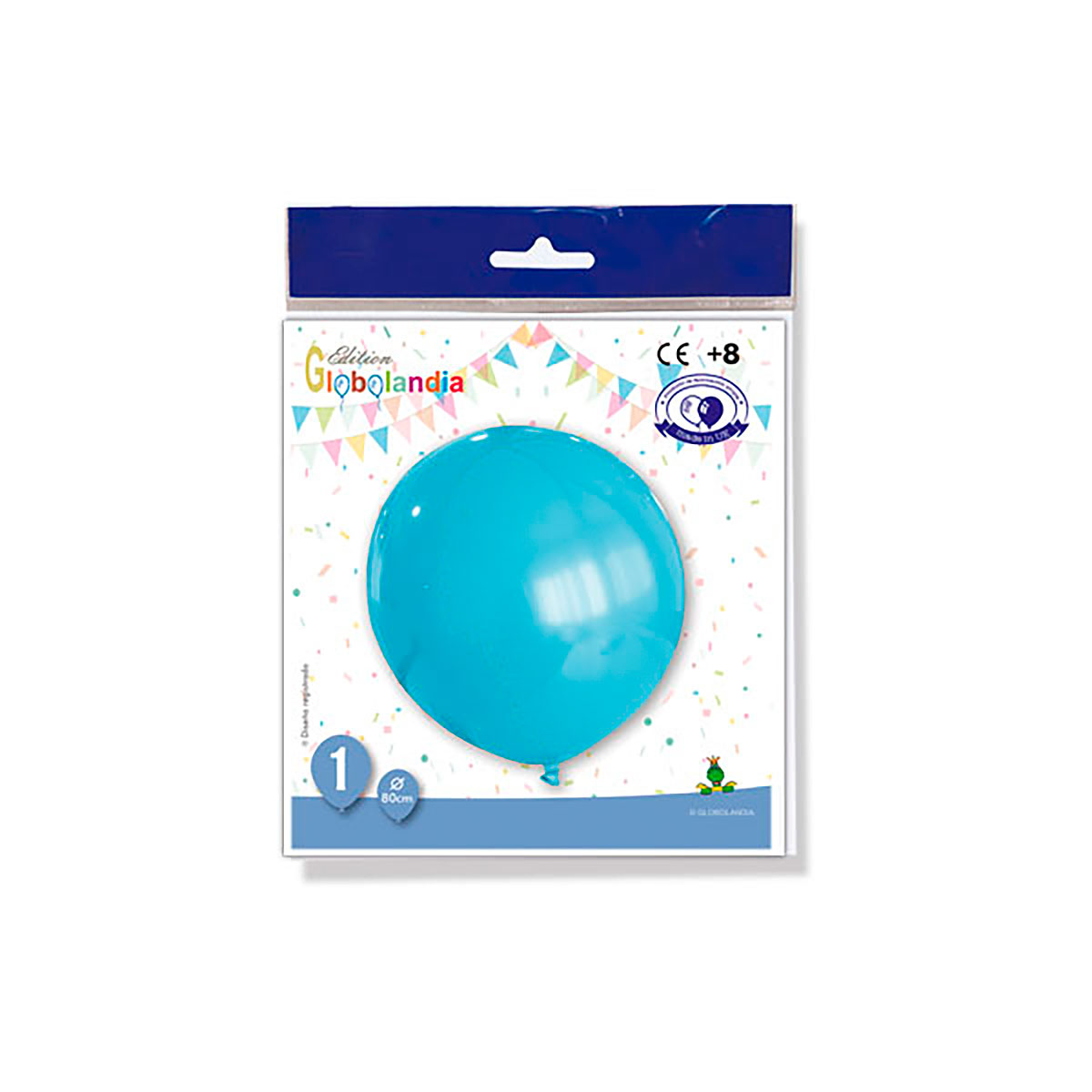 Globo gigante liso celeste 80 cm