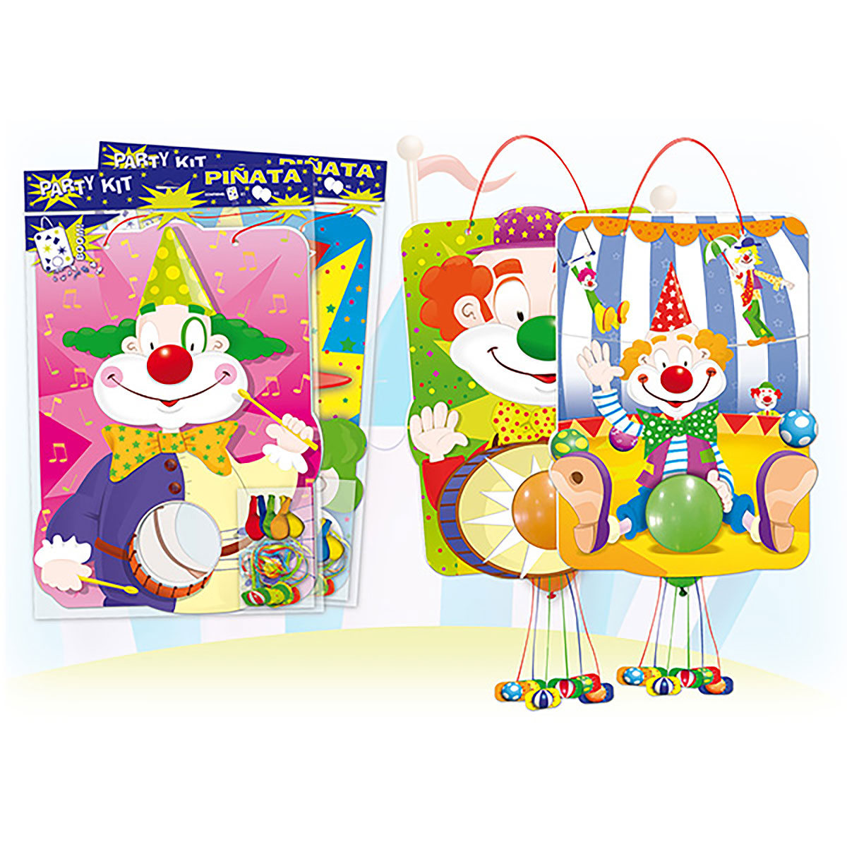 Party Kit Boom! Piñata mediana de payasos