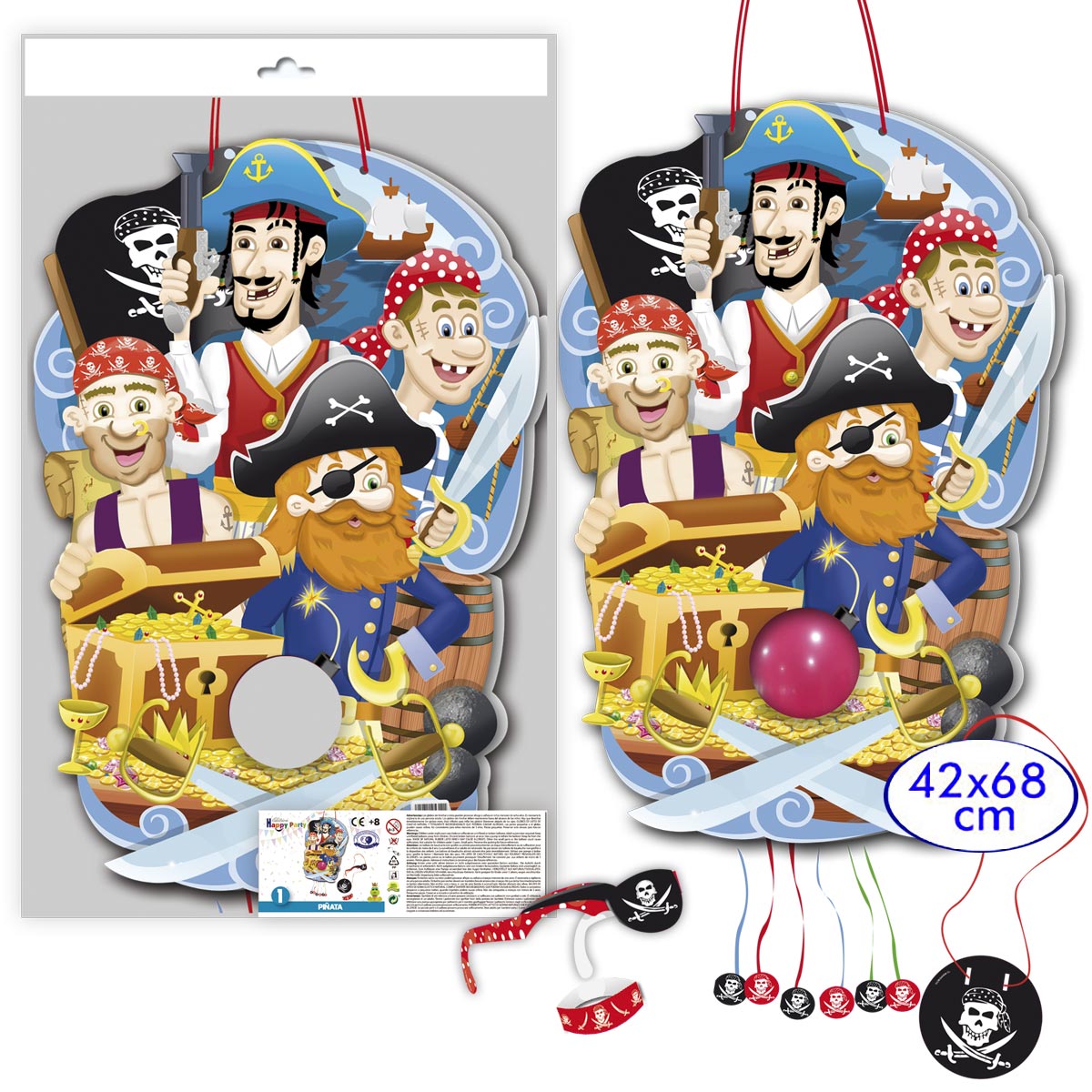 Piñata Pirata 42x68 cm
