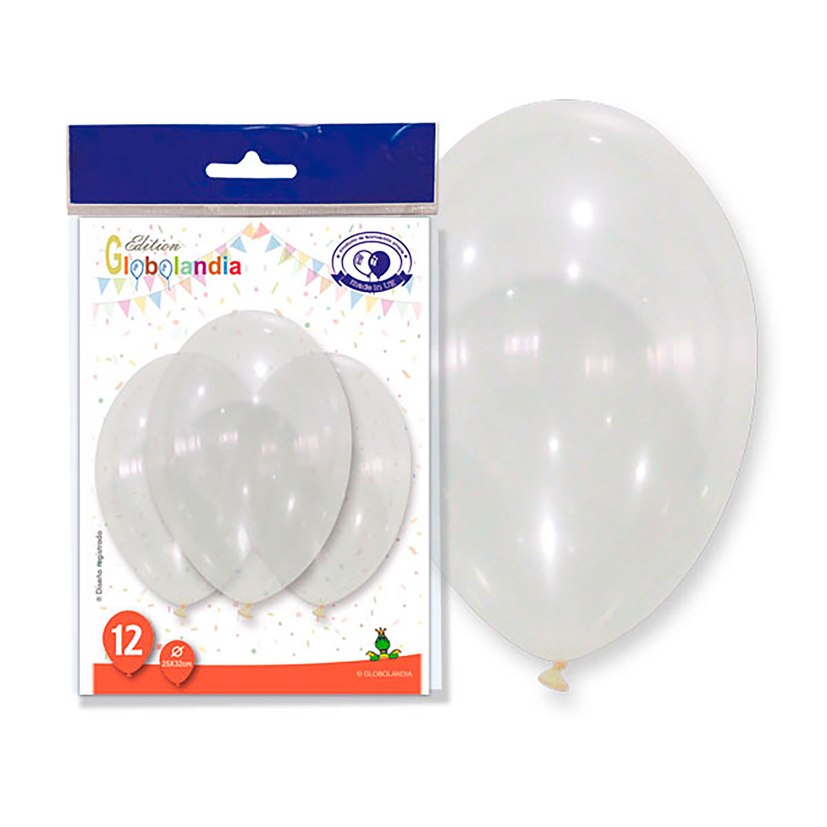 Globo Cristal Transparente 11 pulgadas