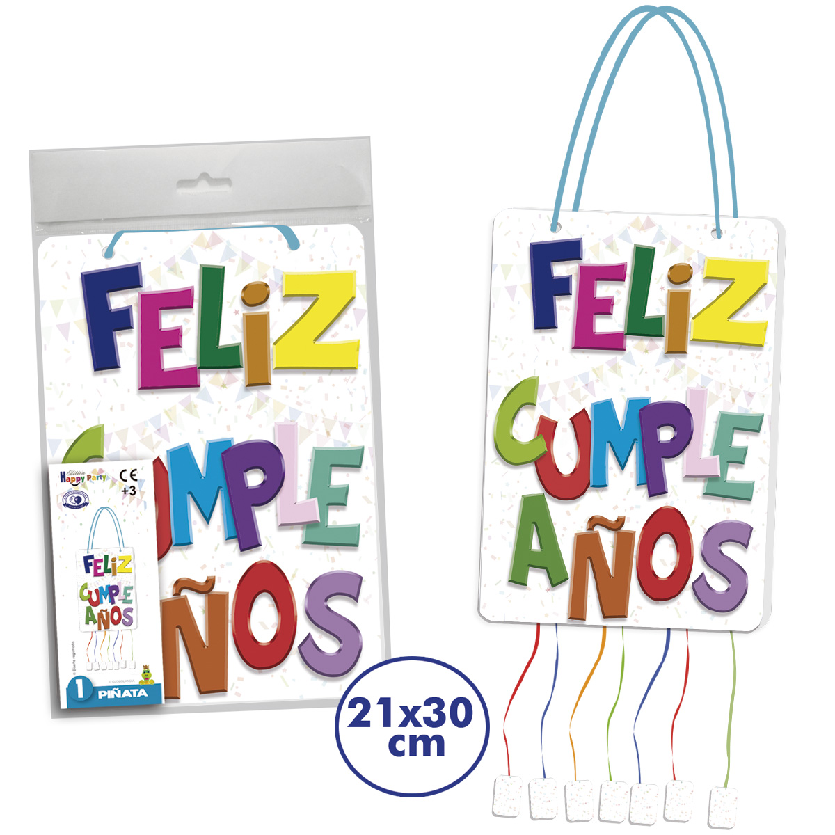 Piñata Pequeña Feliz Cumpleaños