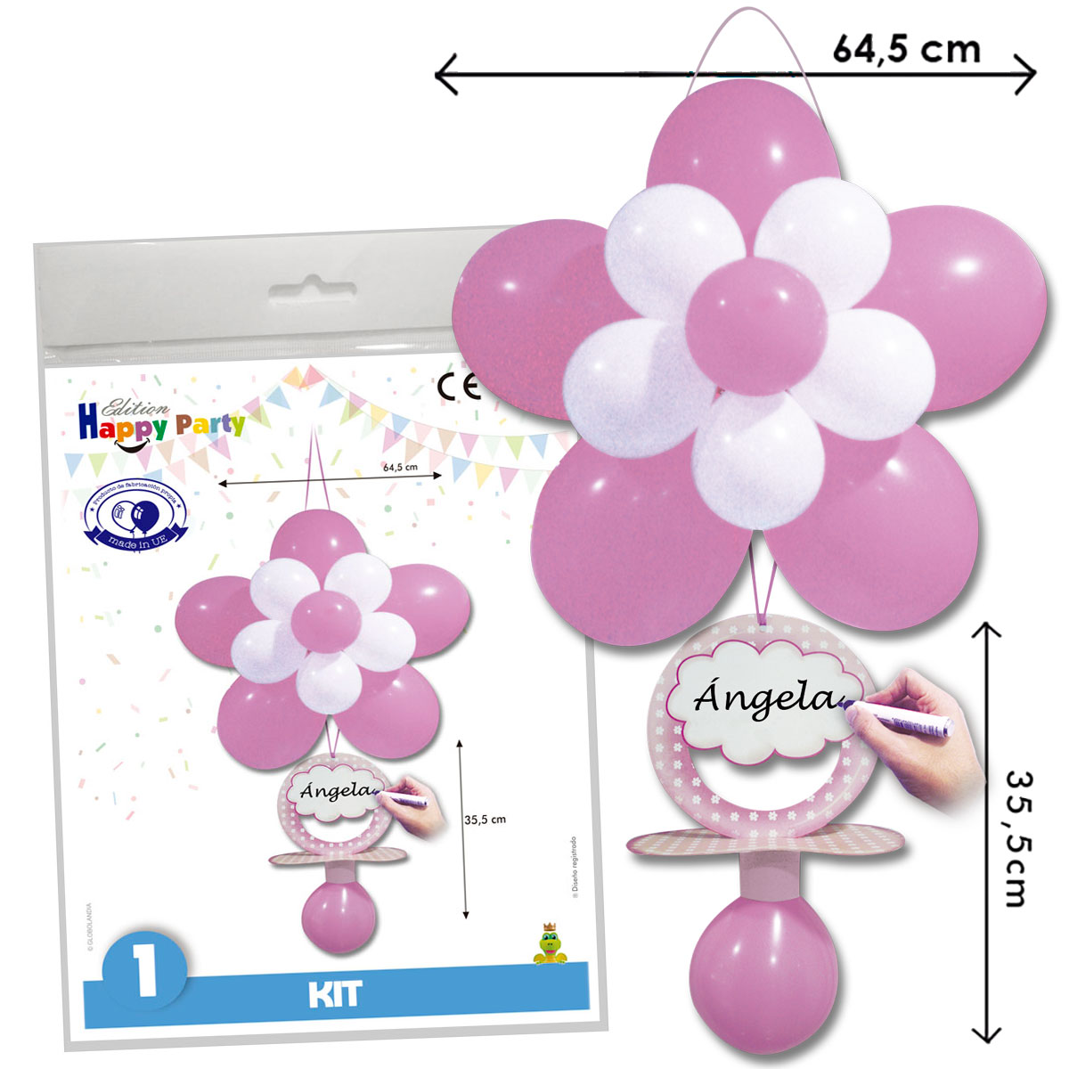 Kit Decoración Chupete Niña