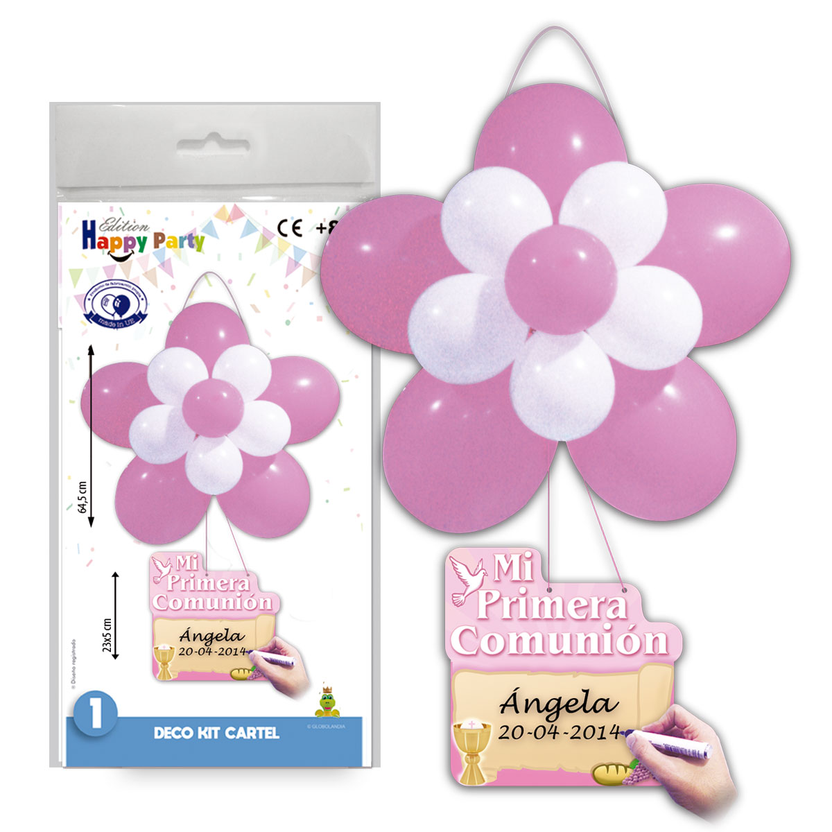 Deco Kit Cartel Comunión Niña