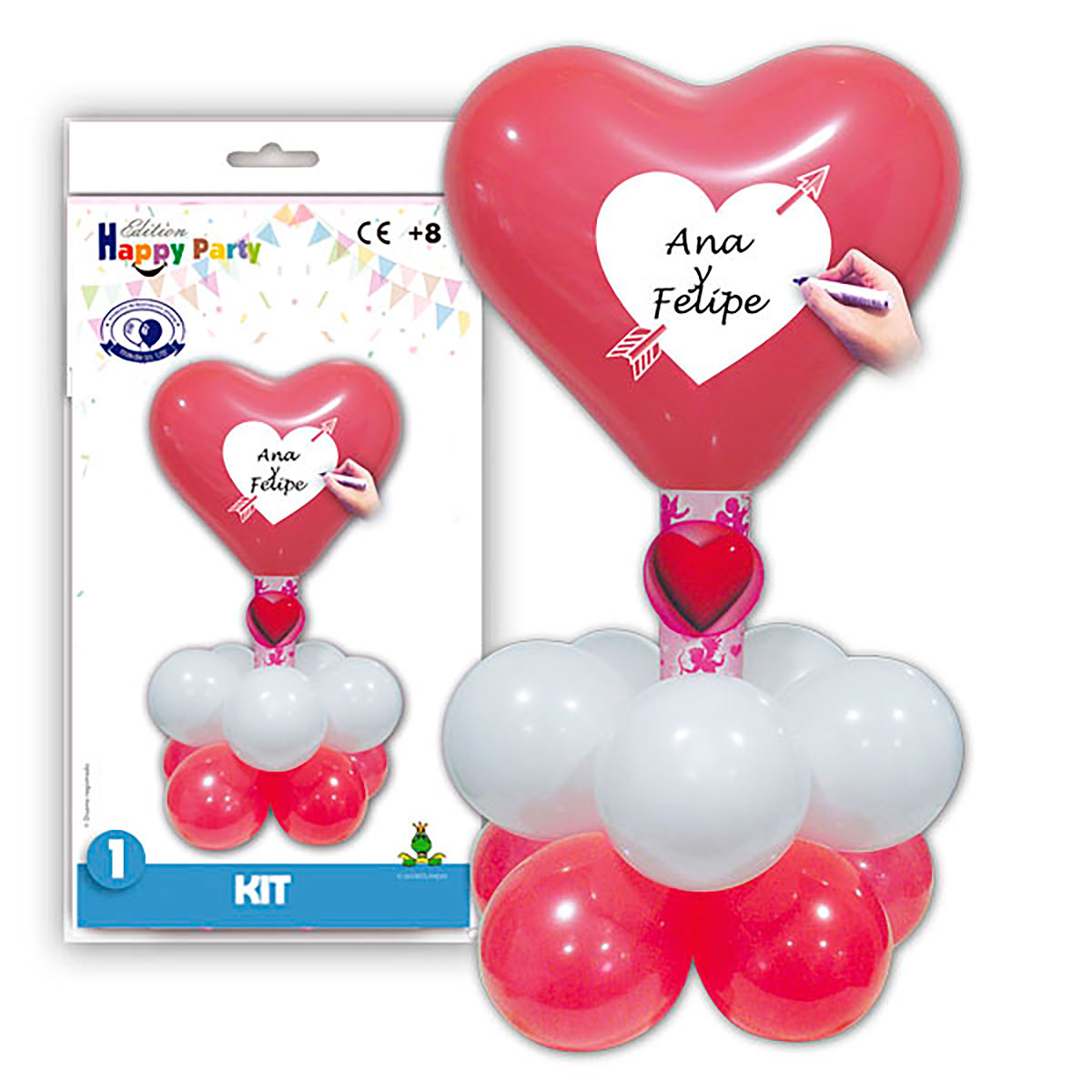 Kit Centro de Corazón San Valentín