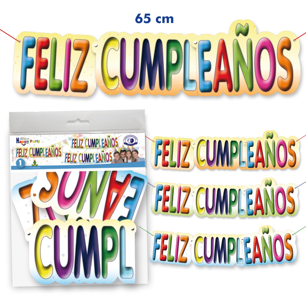 Guirnalda Feliz Cumpleaños Multicolor