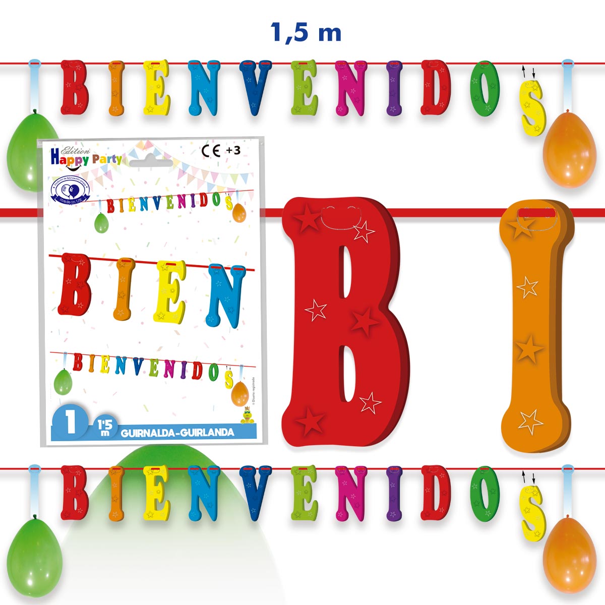 Guirnalda Bienvenidos Multicolor