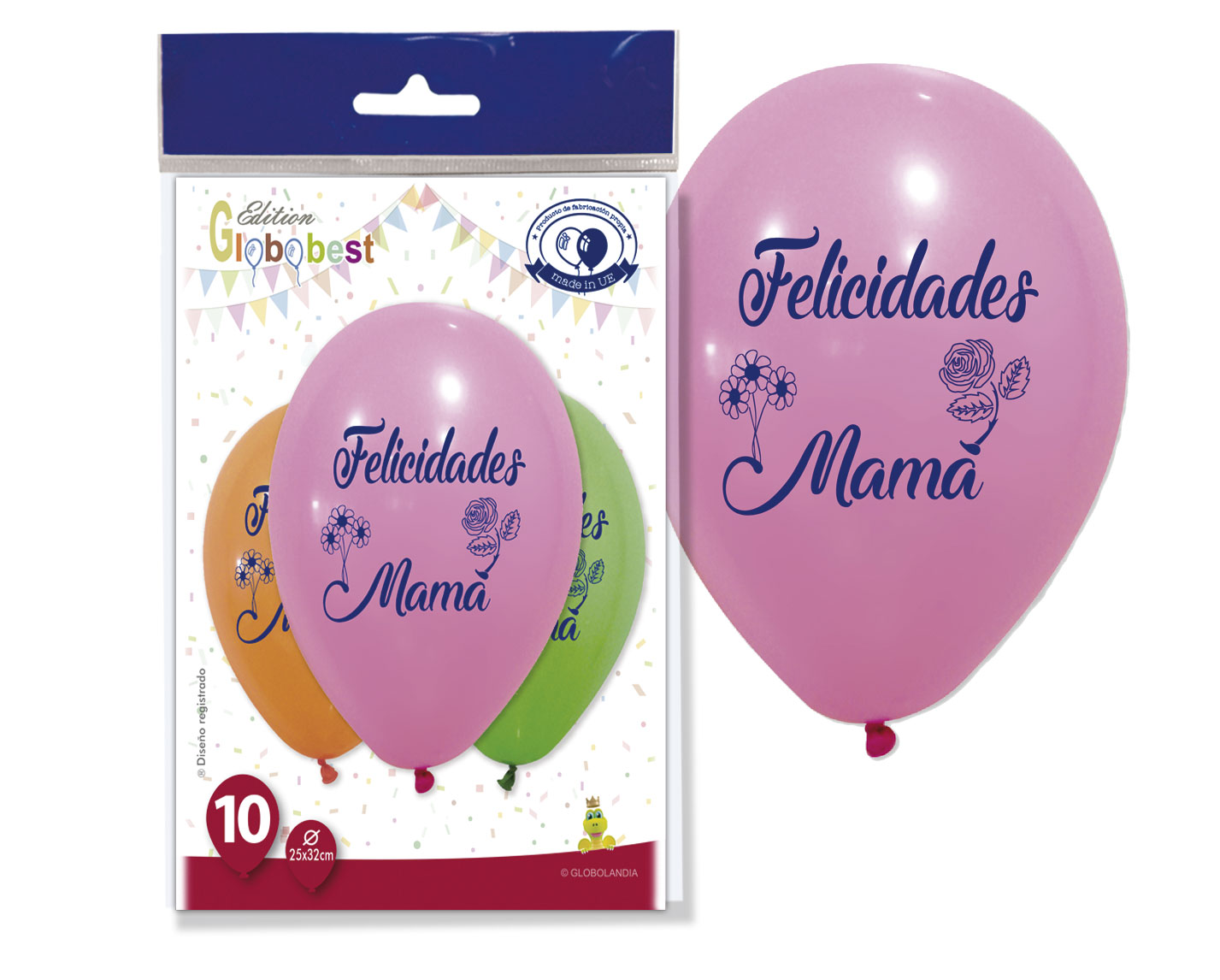 Globos Felicidades Mamá