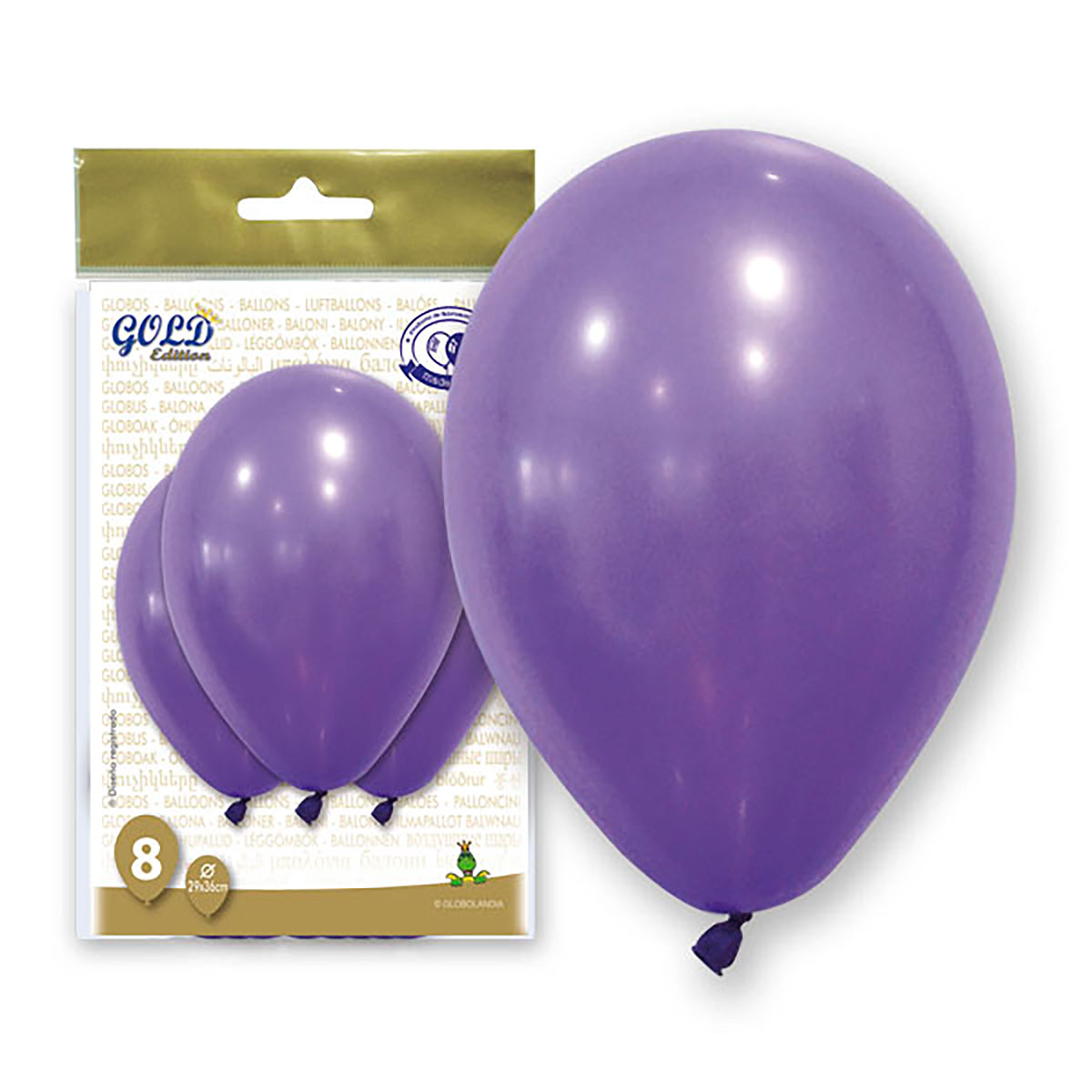 Globos Lila Gold Edition 12 pulgadas