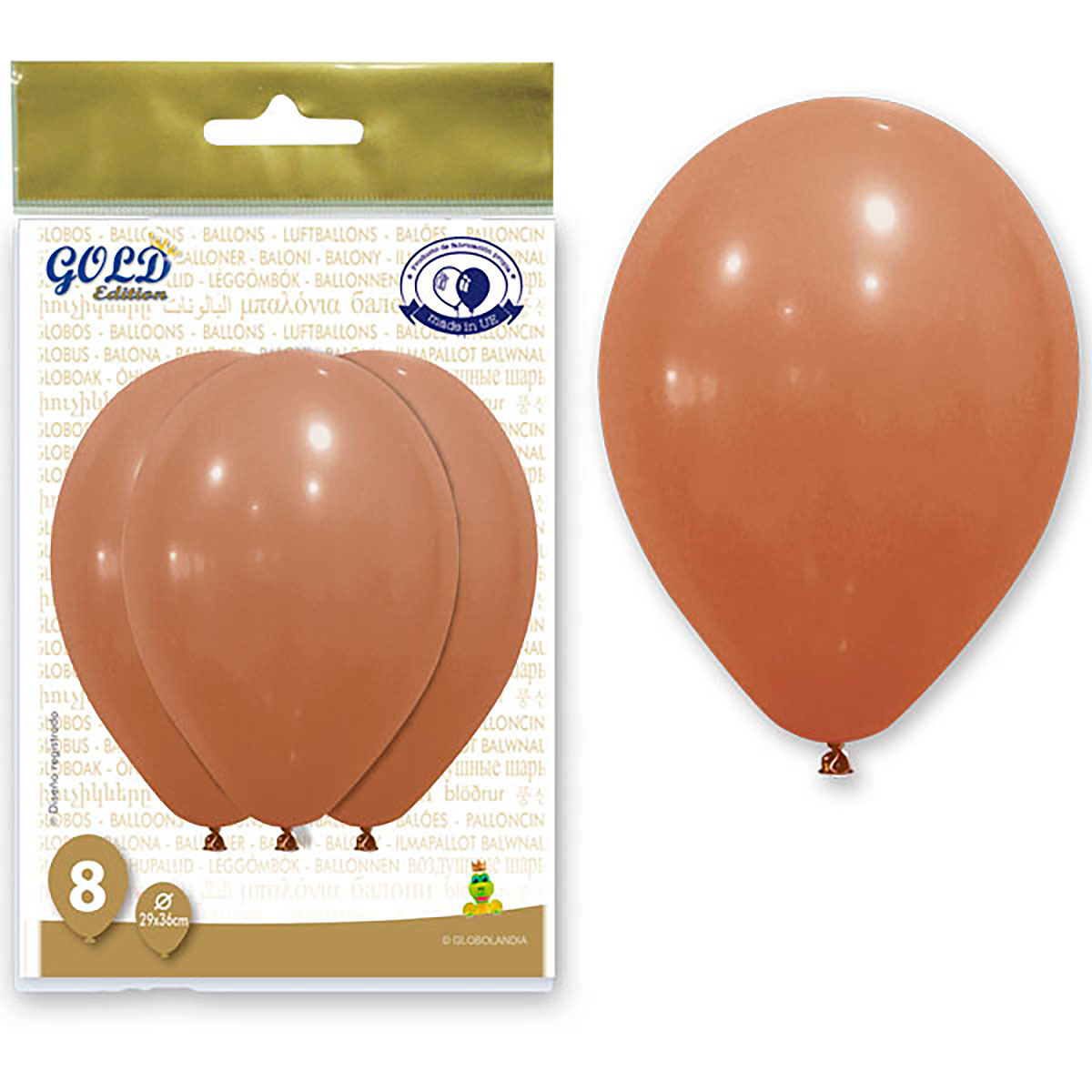 Globos de Látex Moca Gold Edition 12 Pulgadas