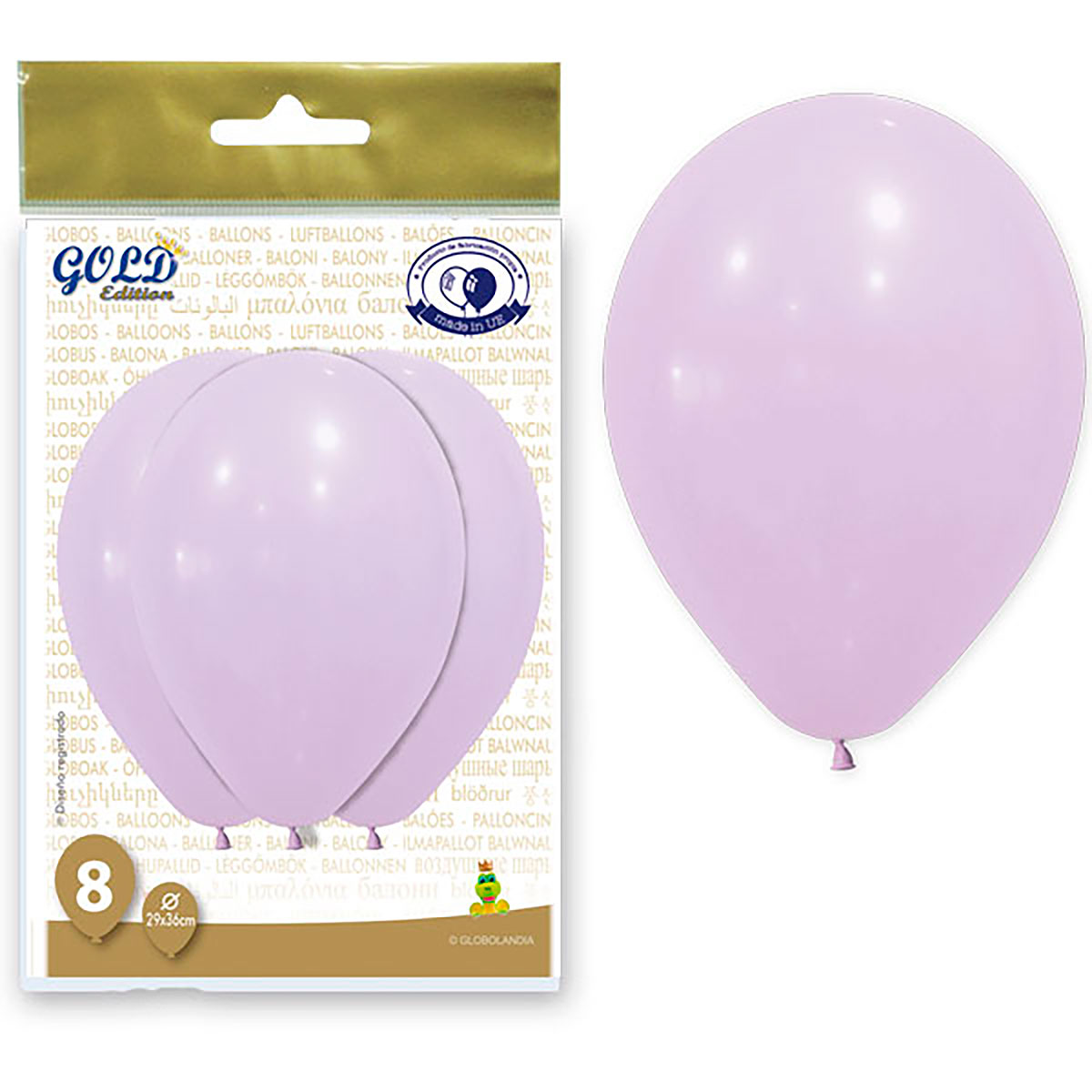 Globos Lisos Gold Edition Violeta 12"