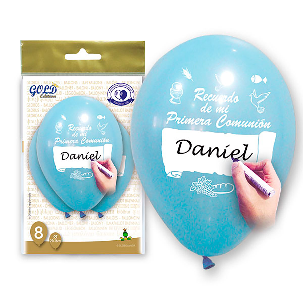 Globos Comunión Niño para Personalizar