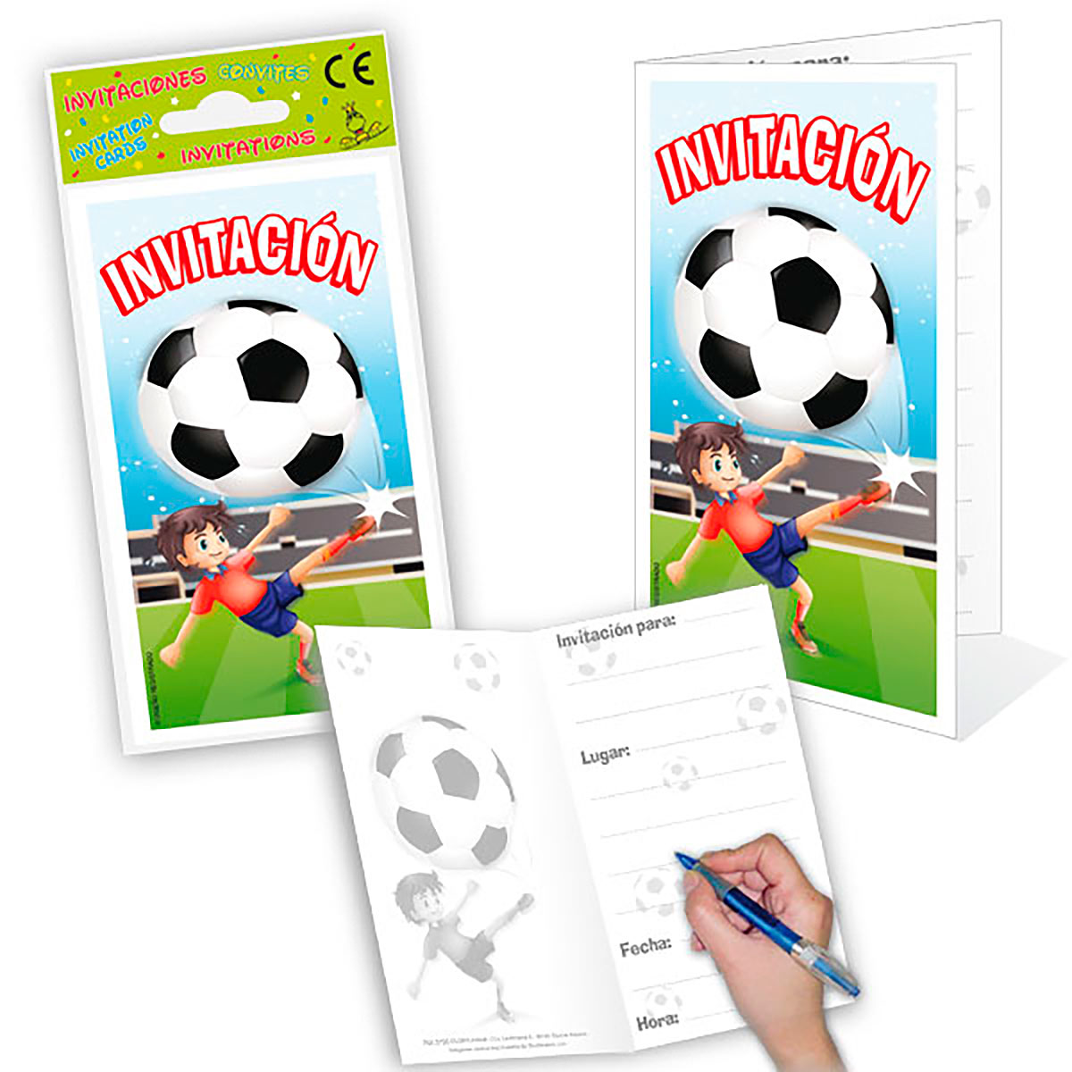 Tarjetas Invitación Fútbol