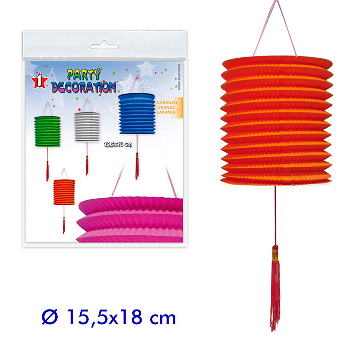 Farolillo de Papel Naranja