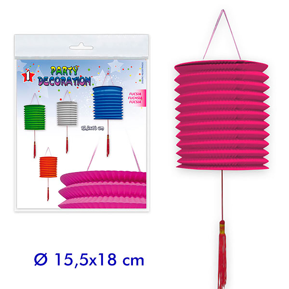Farolillo de Papel Fucsia