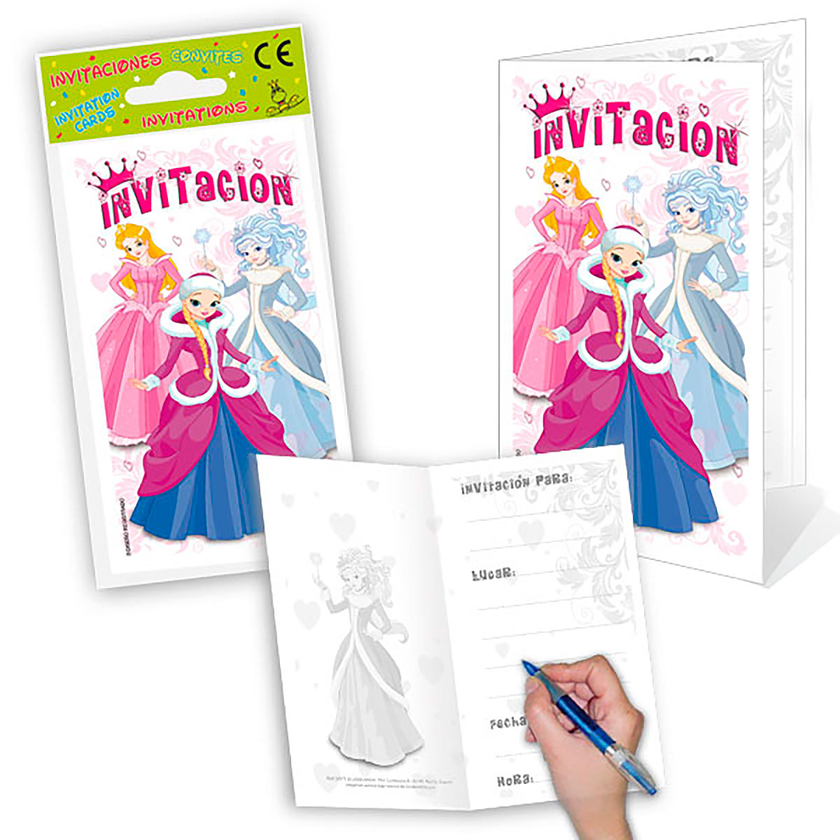 Tarjetas Invitación Princesas