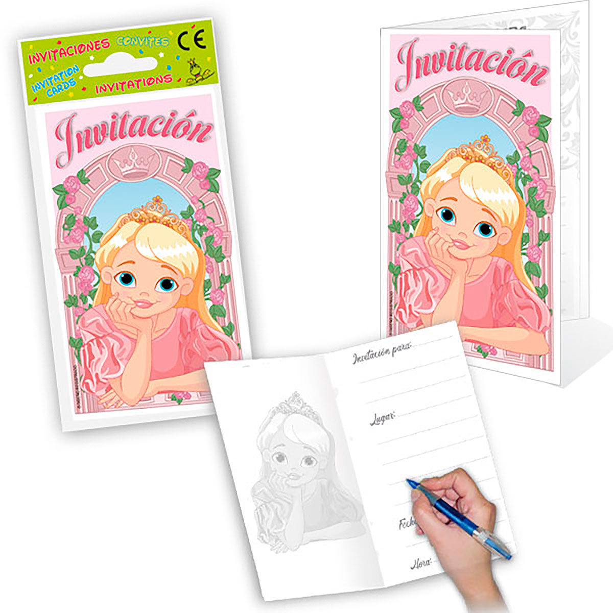 Invitaciones Princesa Castillo