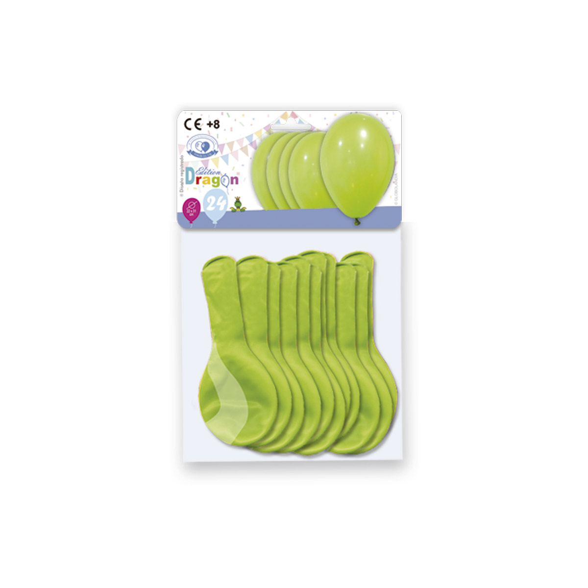 Dragon Edition Green Balloons 24cm