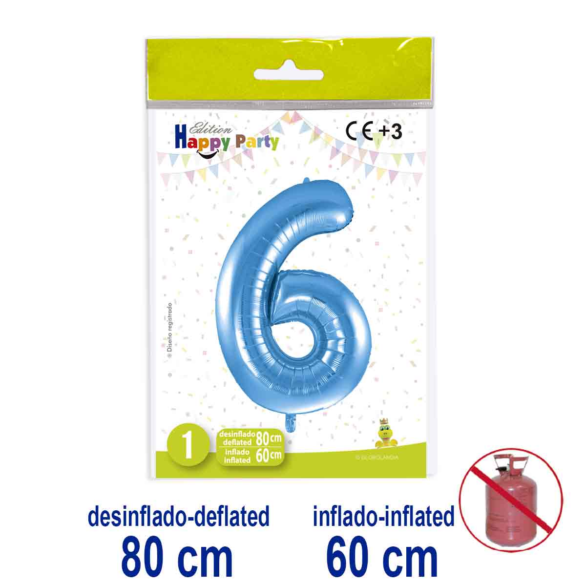 Globo Number Poliamida Nº6 Azul