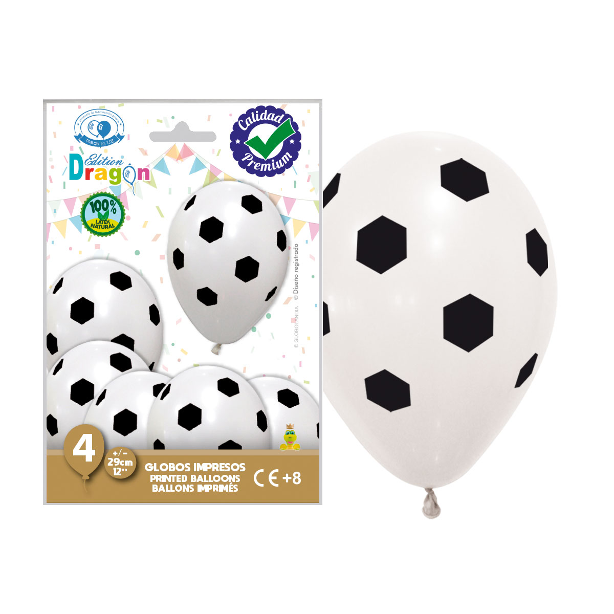 Globos Impresos Fútbol 12" Mix