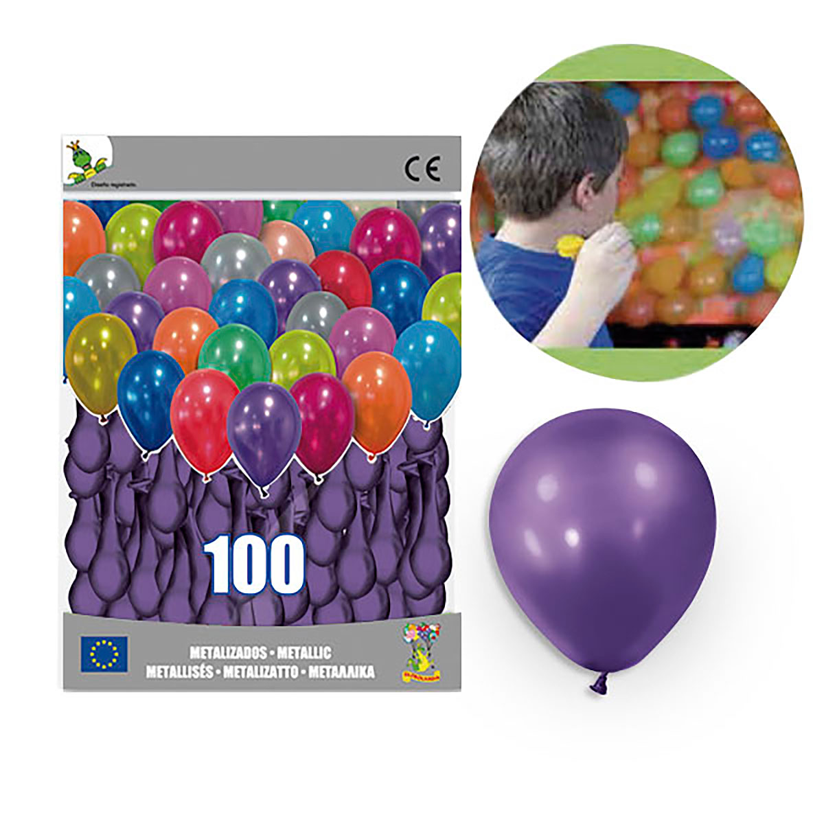 Globos Metalizados Lila 5 pulgadas