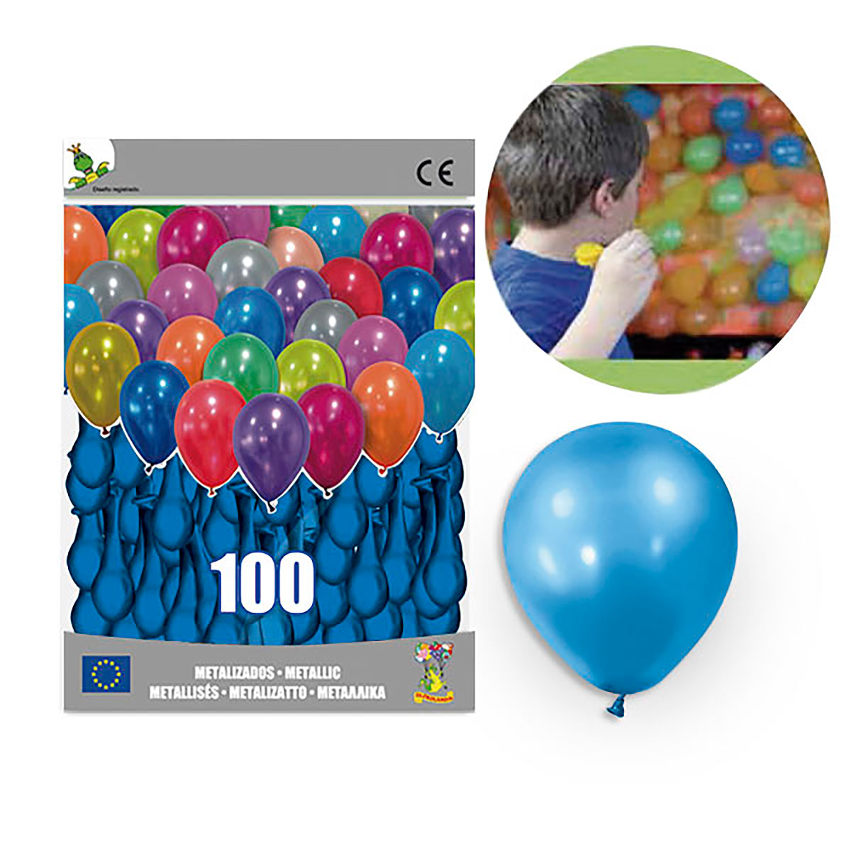 Globos Metalizados Azul 5 pulgadas