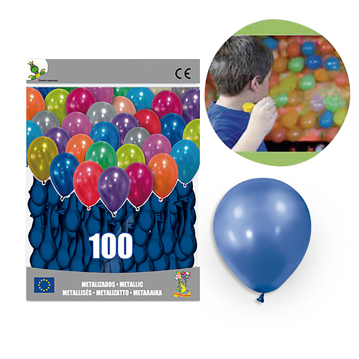 Globos Metalizados Azul nº5