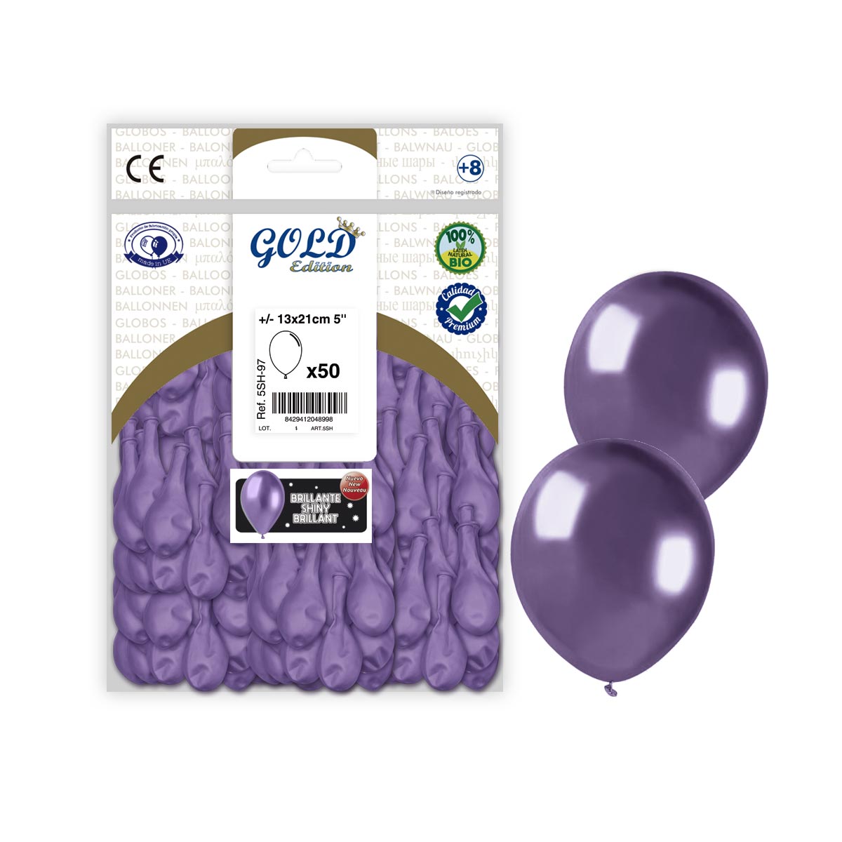 Globo Espejo Lila 5" Gama SH