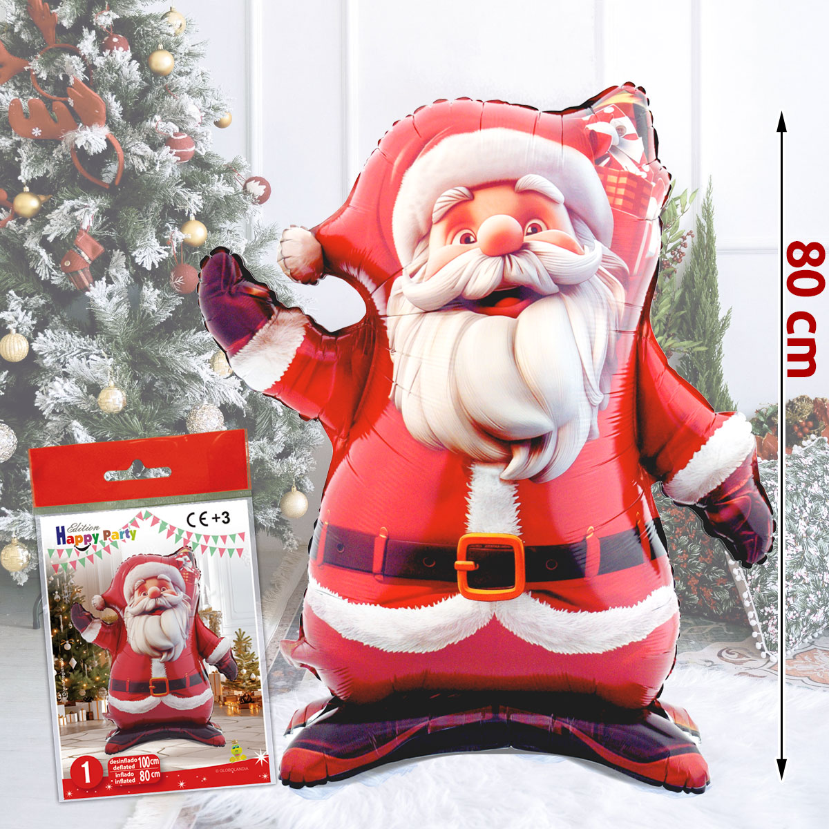 Globo Papá Noel 80 cm