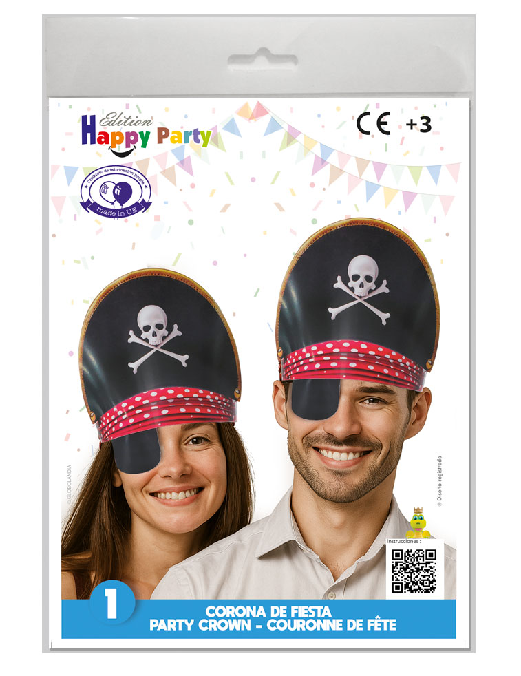 Corona Pirata con Parche