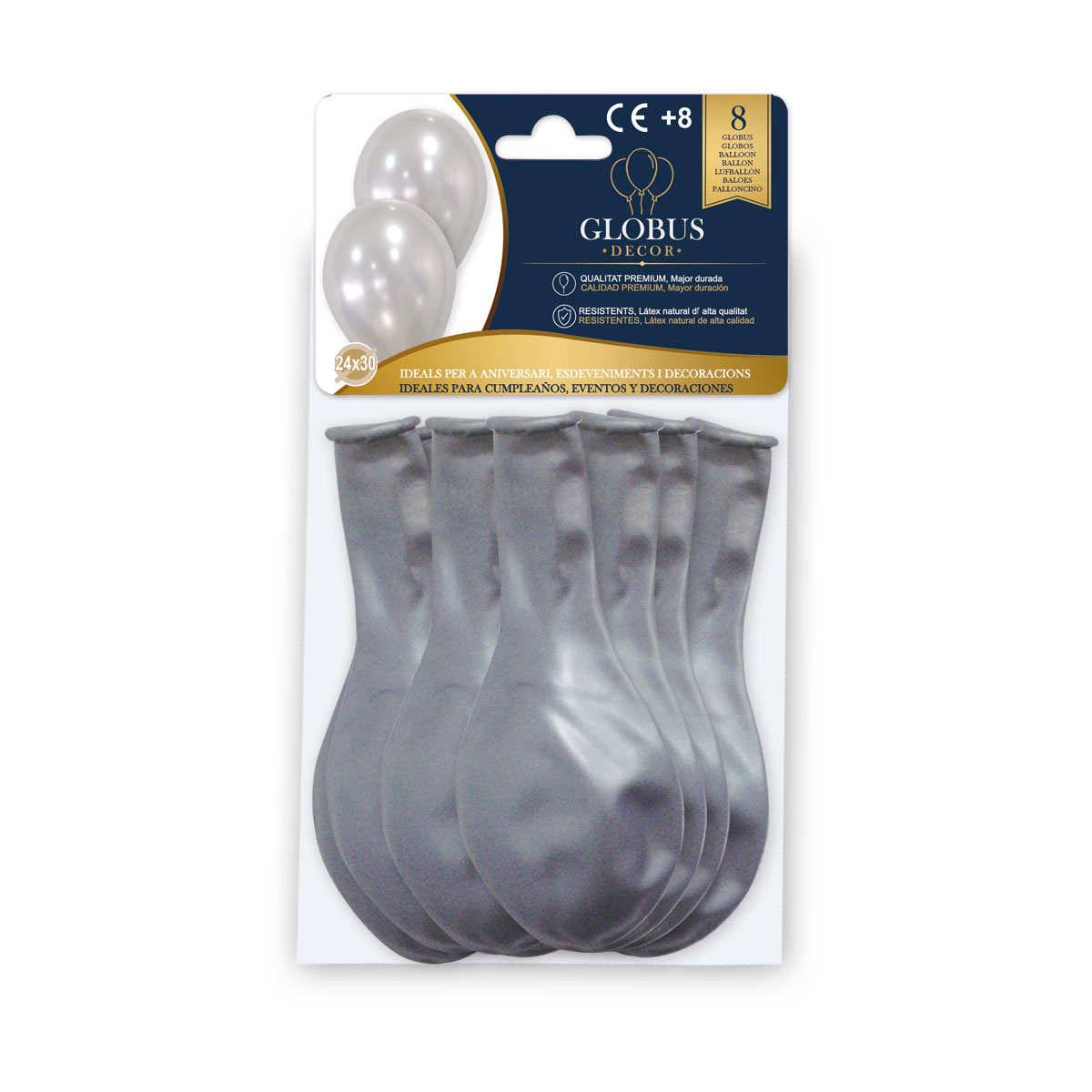 B/ GLOBUS DECOR 8 GL 10GMT PLATA 038