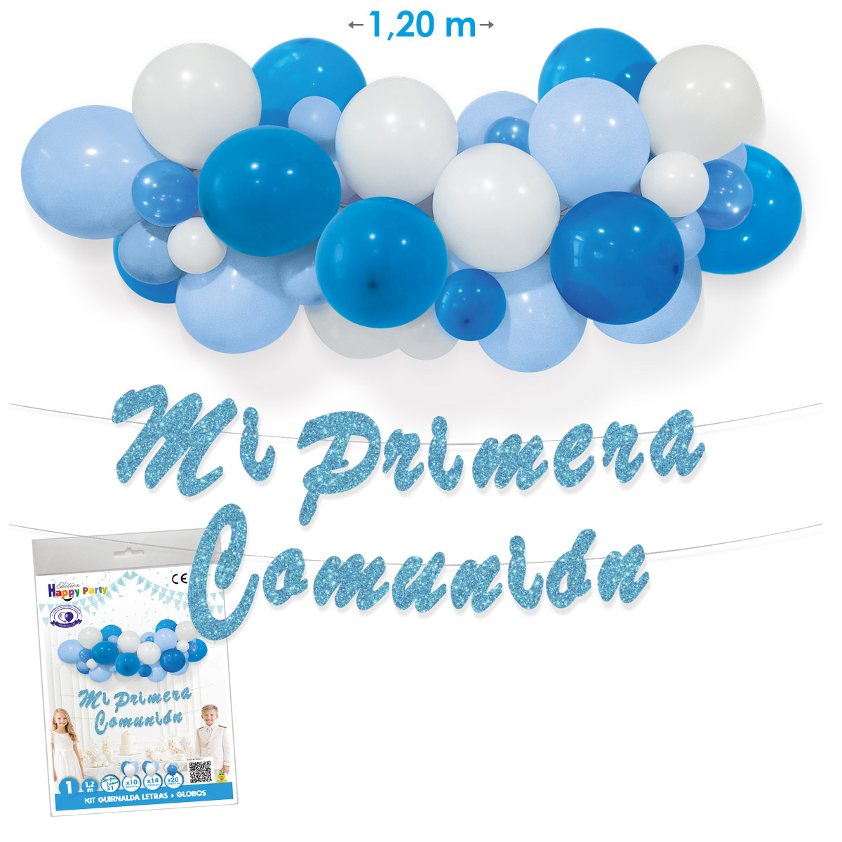 B/ GUIRNALDA MI PRIMERA COMUNION AZUL R.6460-01
