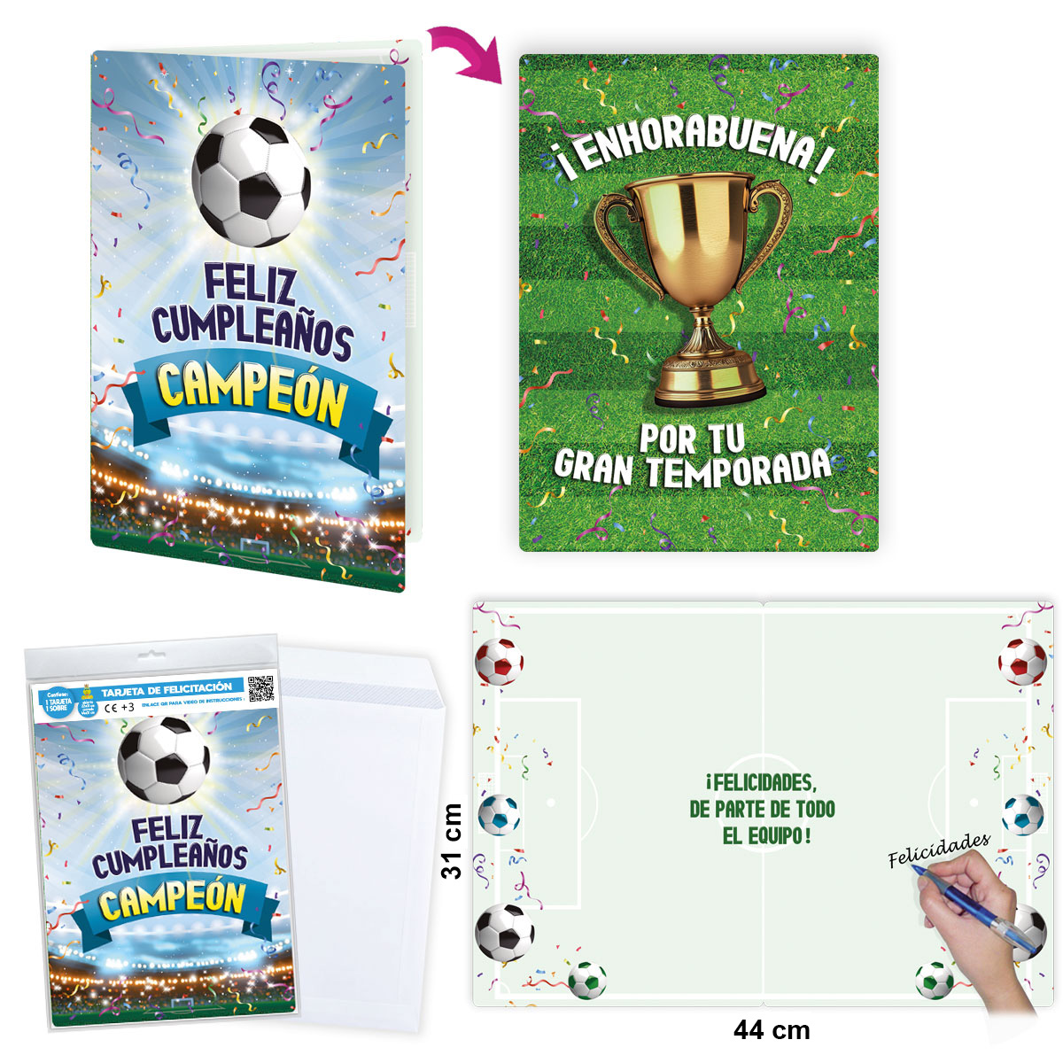 B/ TARJETA F.CUMPLEAÑOS FUTBOL R.6627-06